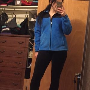 Fuzzy blue jacket